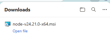 Node.js 安装文件