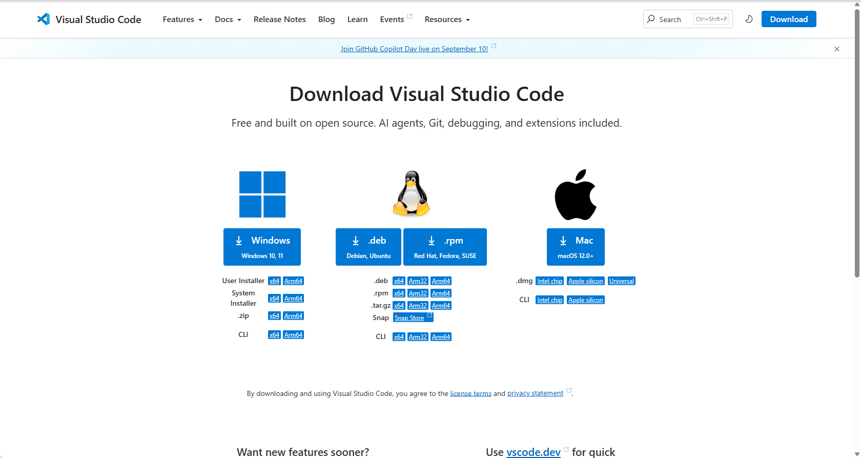 vscode下载页面旧版