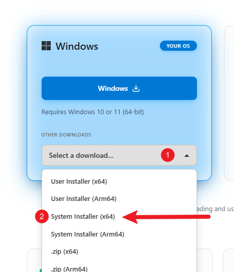vscode下载选择框